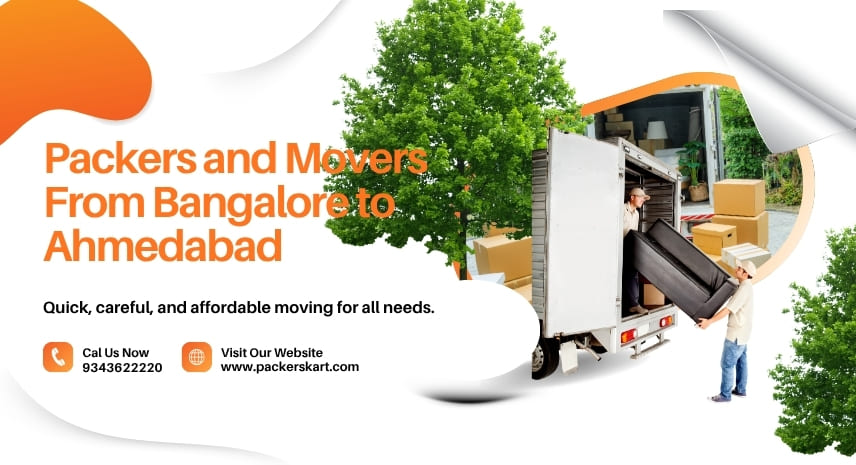 Packers and Movers Bangalore to Ahmedabad Charges