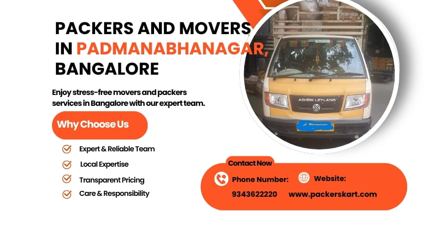 Packers and Movers in Padmanabhanagar, Bangalore
